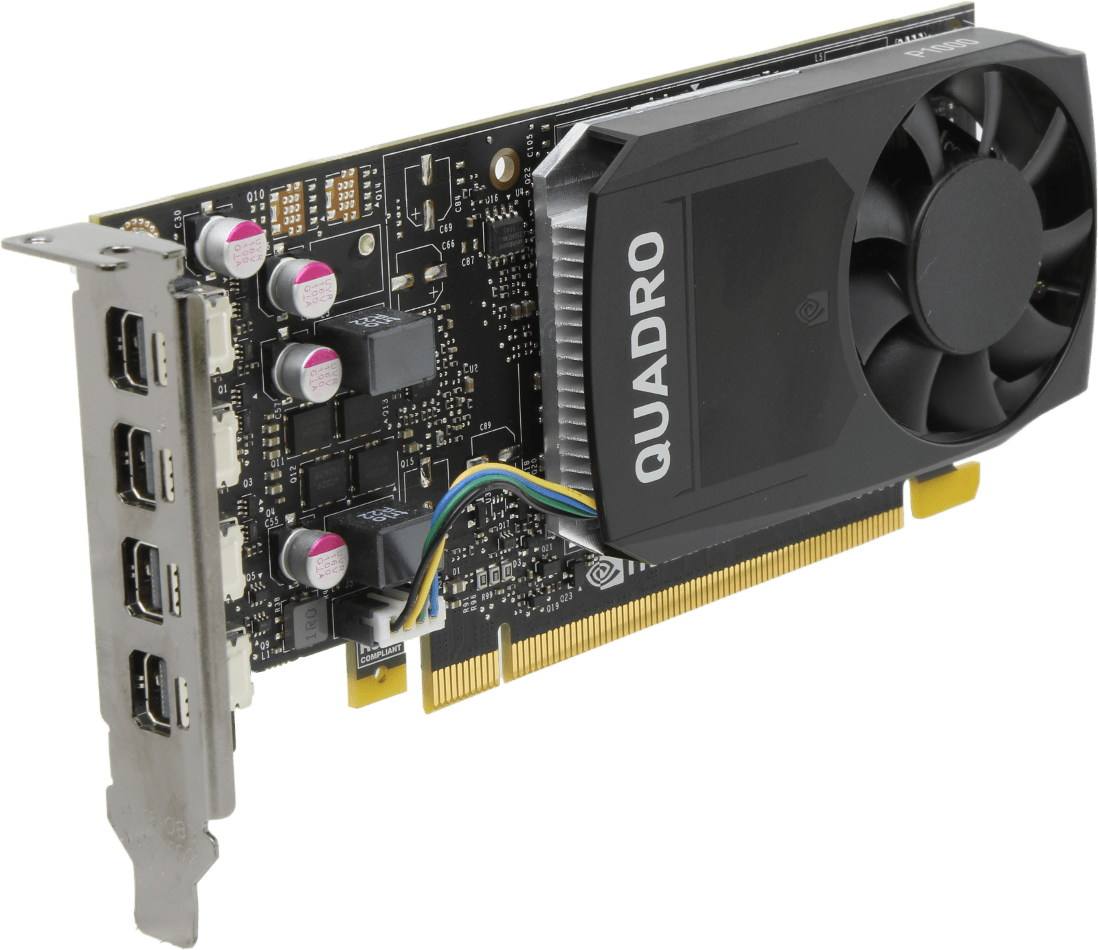 Dell NVIDIA Quadro P1000 4GB GDDR5 PCI-Express 3.0 x16 4x mini-DisplayPort 1.4a Graphics Card - G7T21