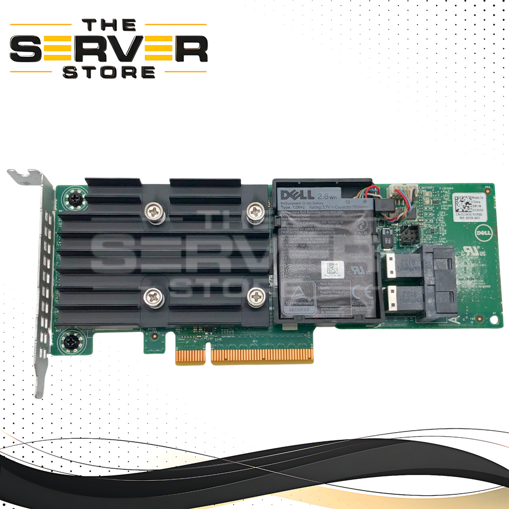 Dell PERC H740P 8GB Non-Volatile (NV) Cache 12Gb/s SAS PCIe 3.0 RAID Controller with Battery (Low Profile). For PowerEdge G13/G14. P/N: 3JH35, 03JH35.