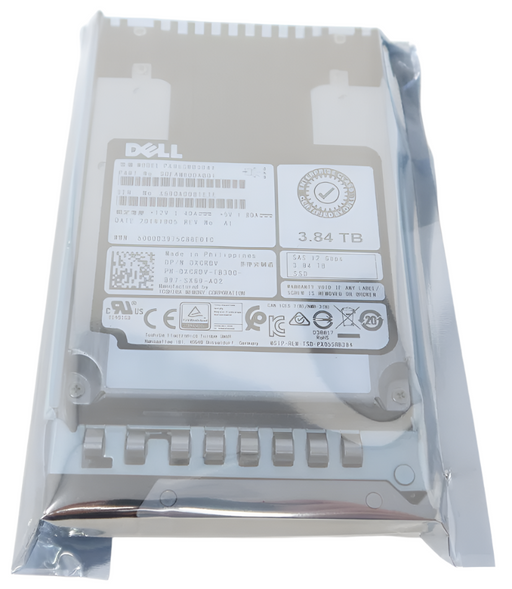 Dell PX05SRB384Y 0XCRDV Dell 3.84TB 12Gb/s RI SAS SSD 2.5" Drive