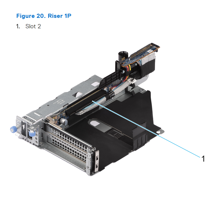 Dell PowerEdge 2U (G16) Riser 1P 1x16 PCI-e 5.0 (R1P)