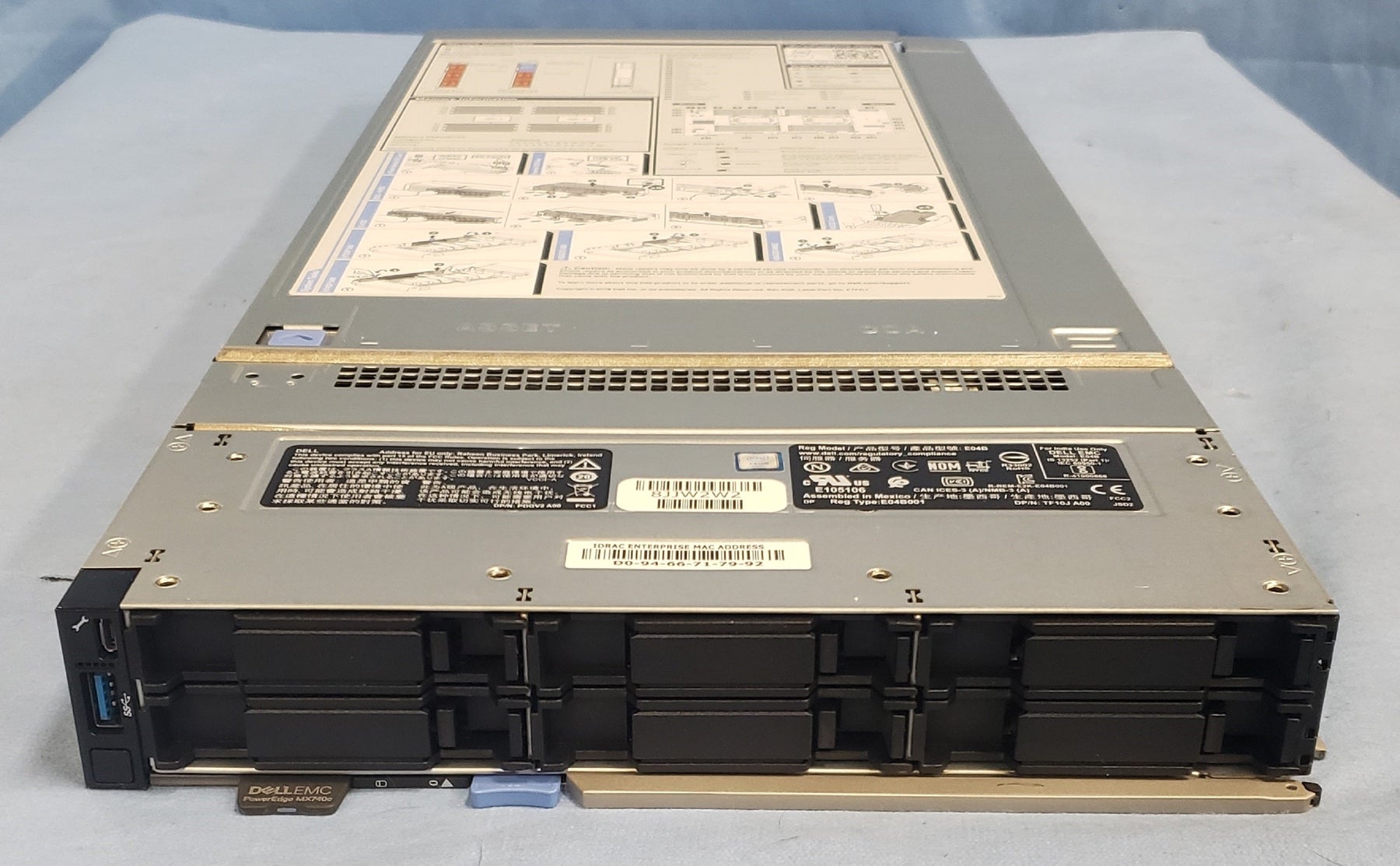 Dell PowerEdge MX740c Blade Server 2x 16C Xeon Gold 6142 2.4GHz 384GB RAM