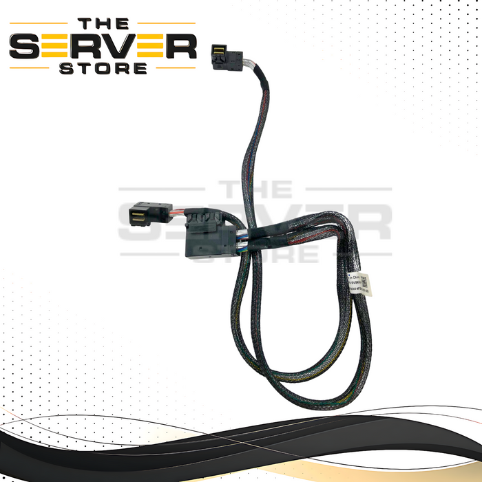 Dell PowerEdge R440 Internal SAS/SATA RAID Controller Cable for 8-Bay Backplane (PERC H730/H740). OEM by Amphenol. P/N: V8KW4, 0V8KW4.
