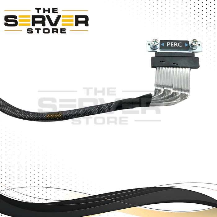 Dell PowerEdge R640 Internal SAS Cable for 8-Bay Backplane to Mini PERC RAID Controller. OEM by 3M. P/N: F84ND, 0F84ND.