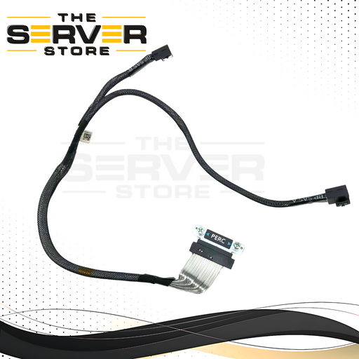 Dell PowerEdge R640 Internal SAS Cable for 8-Bay Backplane to Mini PERC RAID Controller. OEM by 3M. P/N: F84ND, 0F84ND.
