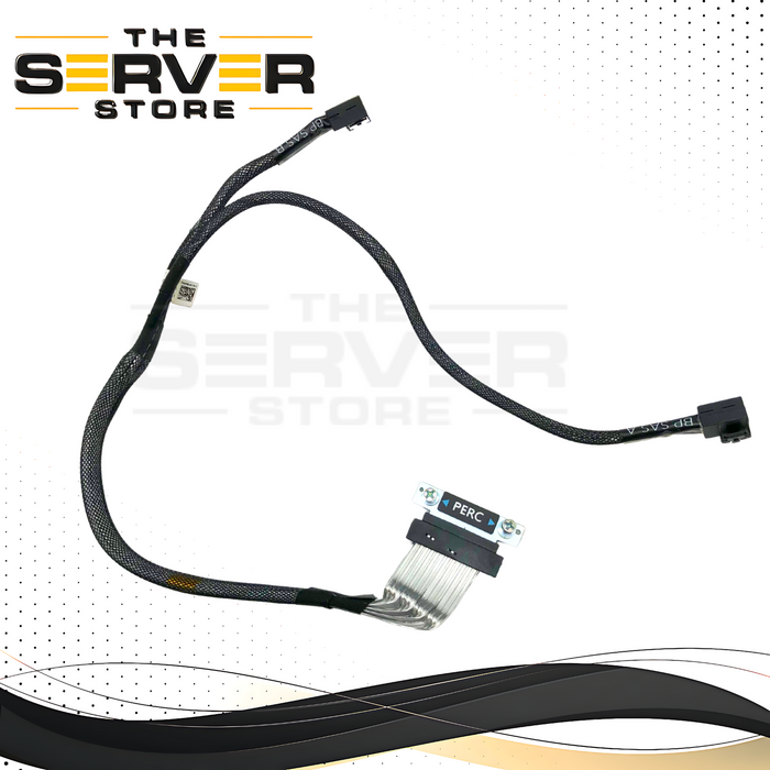 Dell PowerEdge R640 Internal SAS Cable for 8-Bay Backplane to Mini PERC RAID Controller. OEM by 3M. P/N: F84ND, 0F84ND.