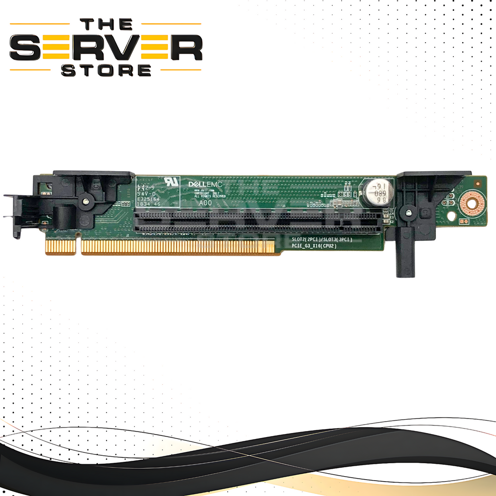 Dell PowerEdge R640 PCI-E Riser 2 Card (4-in-1) for Second CPU. P/N: W6D08, 0W6D08.