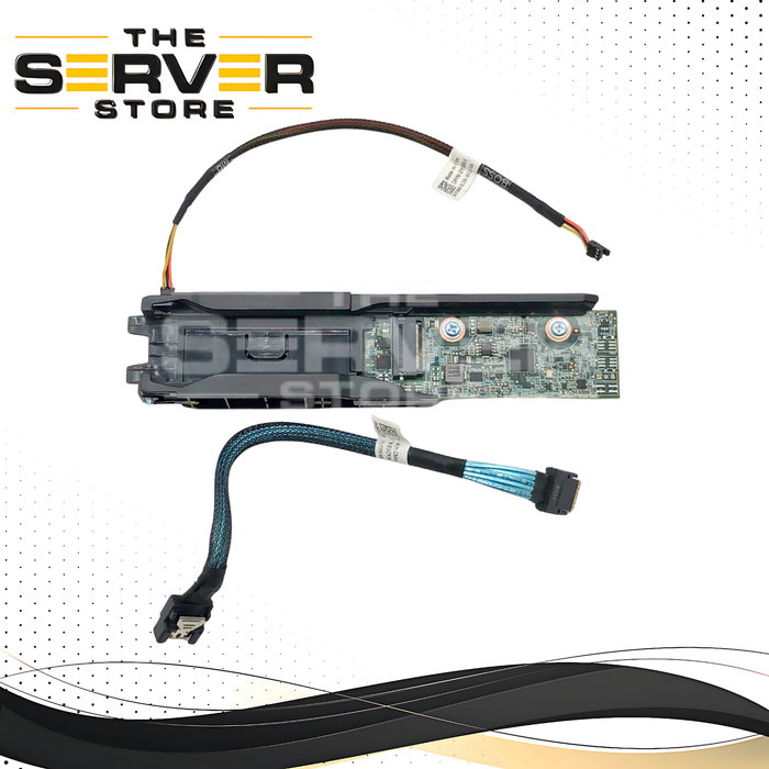 Dell PowerEdge R650 BOSS-S2 PCIe x8 Dual M.2 Slot Low-Profile Riser Card, With Cables. P/N: FGNRW, 0FGNRW.