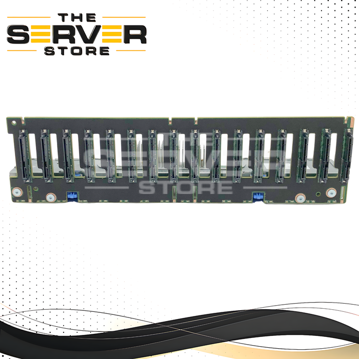 Dell PowerEdge R740 16-bay x 2.5" 12Gb/s SAS/SATA Backplane, 2x SFF-8643 Connectors, With Metal Cage (4-in-1). P/N: HMJG5, 0HMJG5.