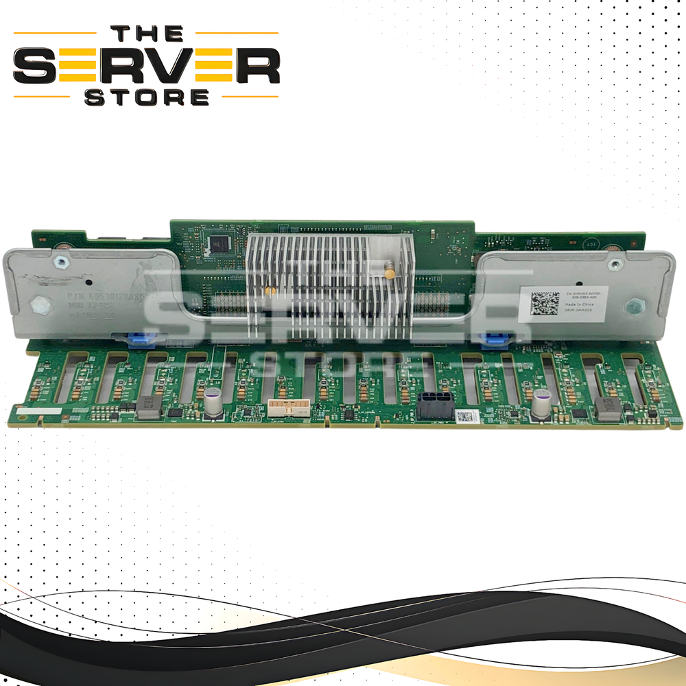 Dell PowerEdge R740 16-bay x 2.5" 12Gb/s SAS/SATA Backplane, 2x SFF-8643 Connectors, With Metal Cage (4-in-1). P/N: HMJG5, 0HMJG5.