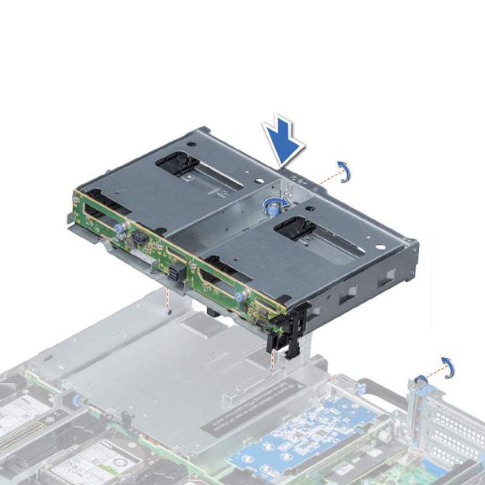 Dell PowerEdge R74xx Rear Drive Cage 2x 3.5"