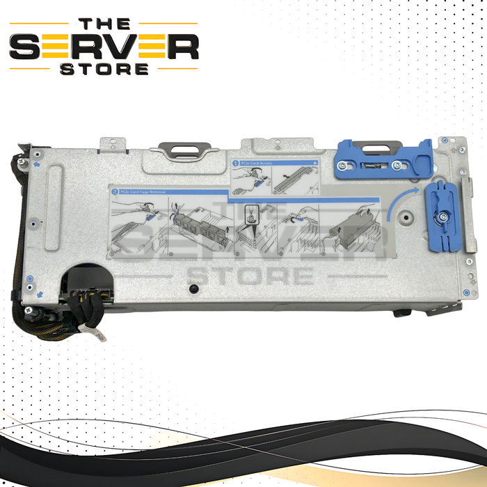 Dell PowerEdge VRTX 3-Slot PCIe Server Riser Board, With Cables & Metal Cage. P/N: GTNRT, 0GTNR.