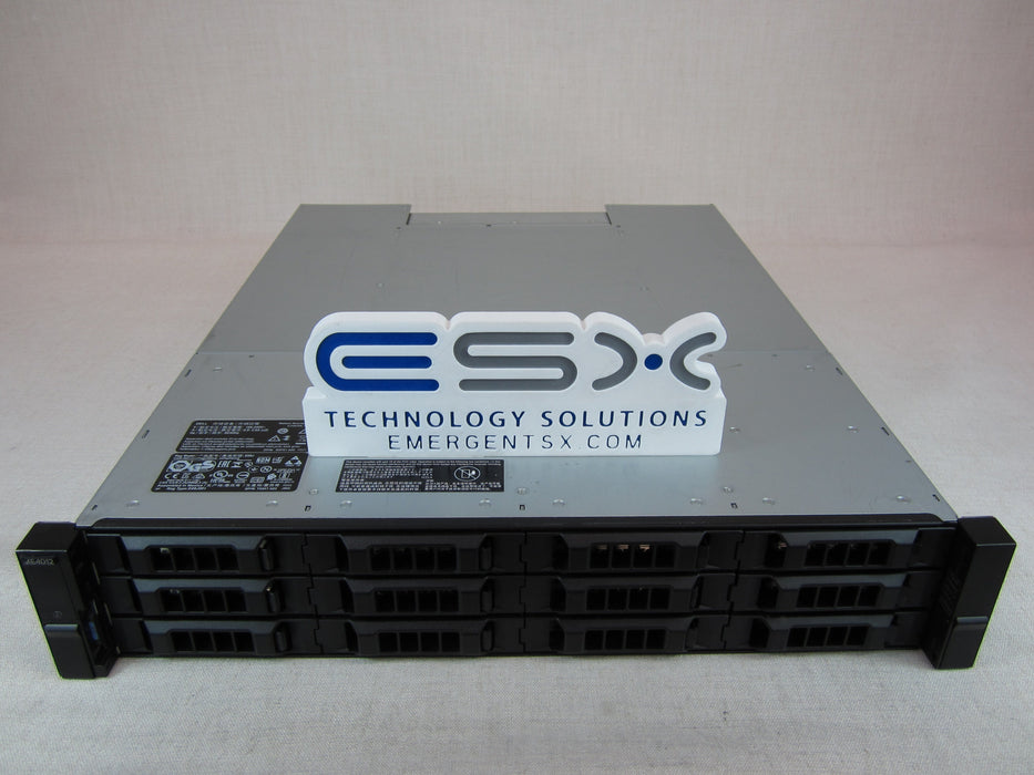 Dell PowerVault ME4012 12x 3.5” Storage - 2x 10G SFP+/16GB FC Controller, 2x PSU
