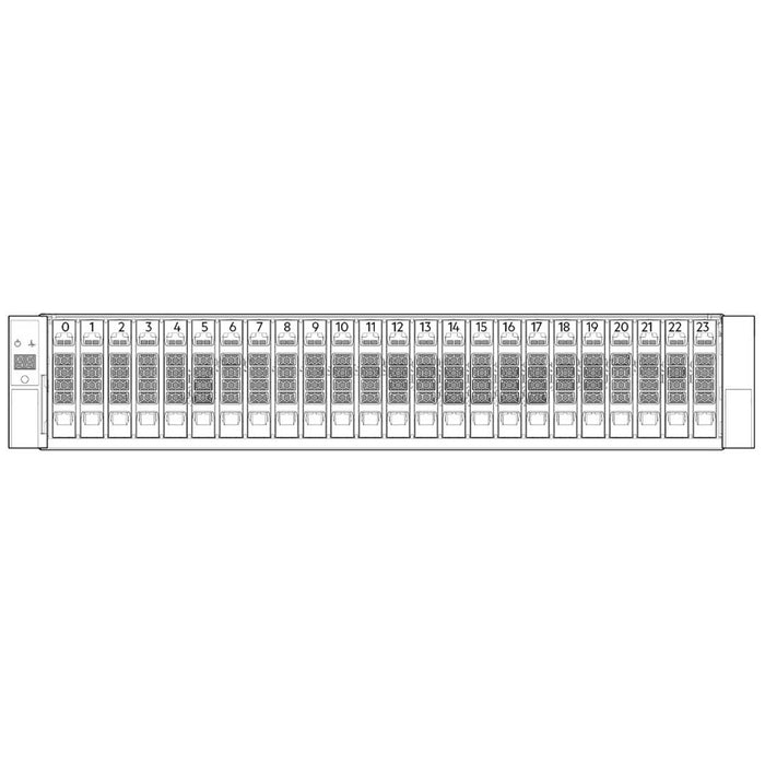 Dell PowerVault ME5024 12x3.84TB SSD 25GbE iSCSI SAN Server