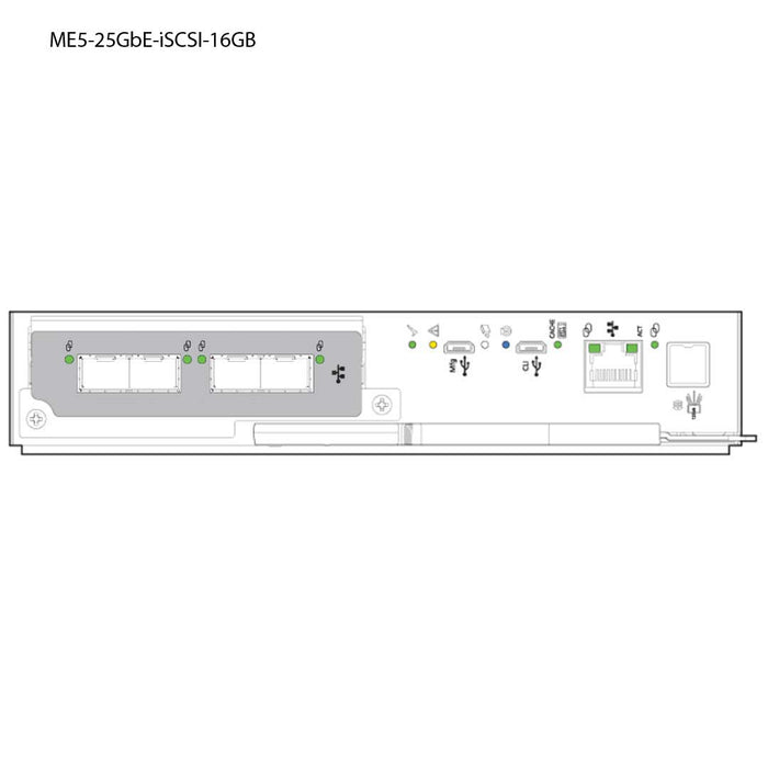 Dell PowerVault ME5024 12x3.84TB SSD 25GbE iSCSI SAN Server