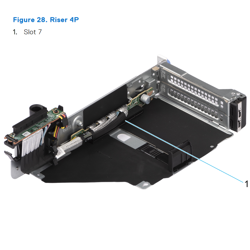 Dell Poweredge (G16) Riser 4P 1x16 PCI-e 5.0 (R4P) | 535MN