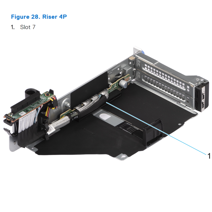 Dell Poweredge (G16) Riser 4P 1x16 PCI-e 5.0 (R4P) | 535MN