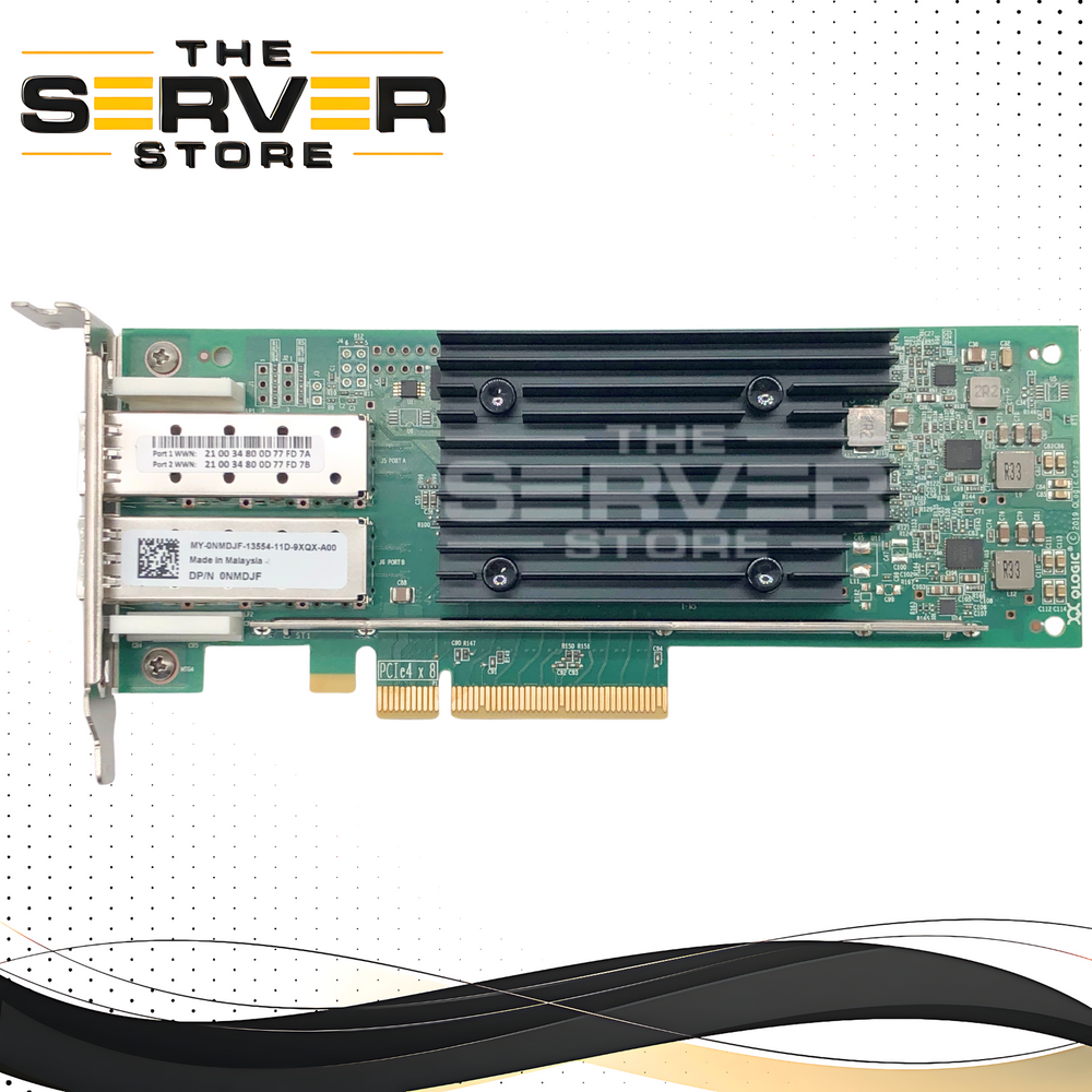 Dell QLogic QLE2772L 32Gb Dual Port Fibre Channel (FC) SFP+ Host Bus Adapter (HBA) PCIe 4.0 x8 MA2810401-24 0NMDJF NMDJF