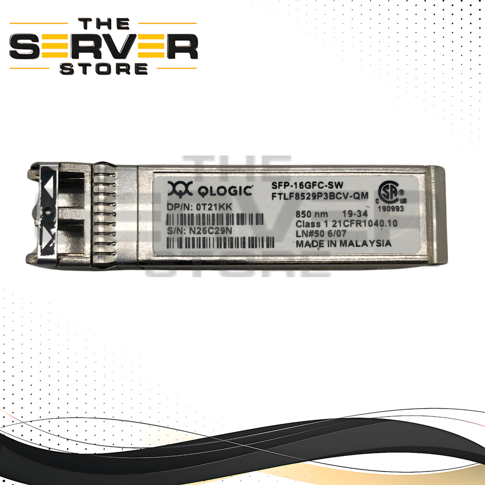 Dell Qlogic 16Gb/s SW Fibre Channel SFP+ Transceiver Module 0T21KK T21KK