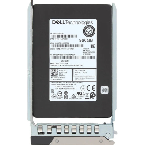 Dell R0P7D 960GB SATA-6Gbps Read Intensive 1DWPD 2.5in Hot-Plug SSD New | USED