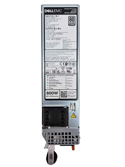 Dell R650/R750/R6525/R7525 800W 80Plus Platinum Power Supply (D800E-S0)