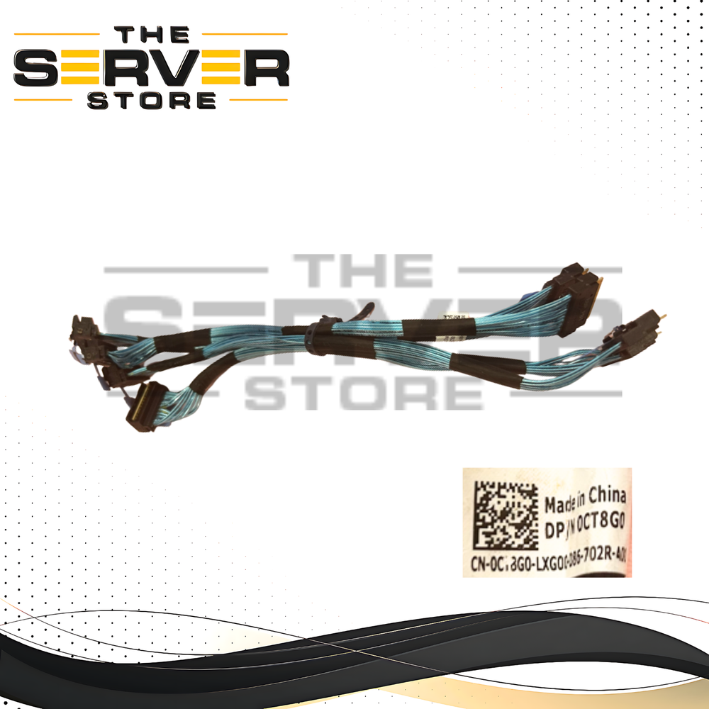 Dell R7525 4xSFF-8654 Gerade to 4xSFF-8654 Winkel SAS Cable (Kit 4) 0CT8G0 CT8G0