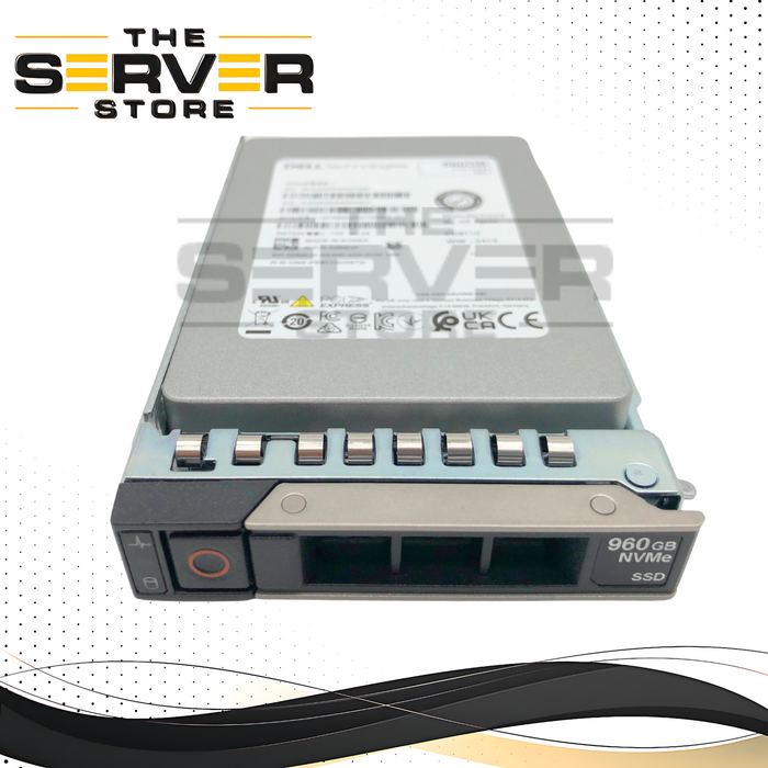 Dell SK-Hynix 960GB U.2 PCIe Gen4 NVMe Read Intensive (RI) TLC 2.5-inch Solid State Drive (SSD) with 14-Gen Tray. * (0-10 POH) 100% Health. *  P/N: 26WJ0.