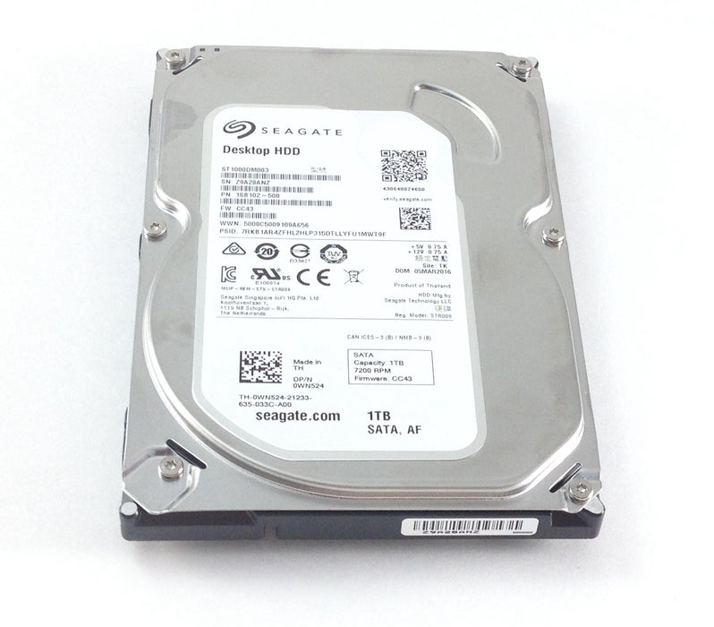Dell Seagate 1TB 7.2K 6Gbps SATA 3.5" HDD Hard Drive (MSIP-REM-STX-STR009)
