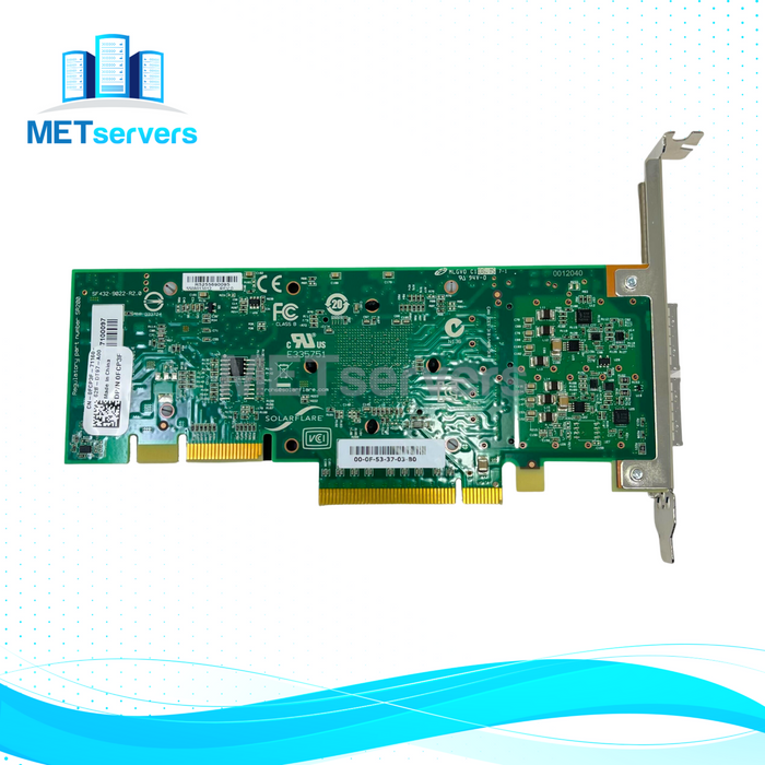 Dell SolarFlare SF432-9022-R2.0 Dual Port QSFP+ 10/40Gbps PCIe NIC (0FCP3F)
