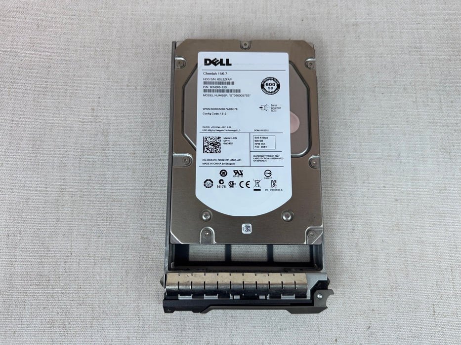 Dell W347K 600GB 15k 6Gb/s 3.5" SAS Hard Drive ST3600057SS R520 R720 R530 R730