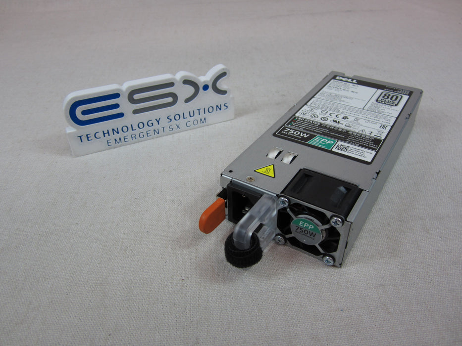 Dell W8R3C 750W 80 Plus Platinum Power Supply Module PowerEdge R630 R640 R740