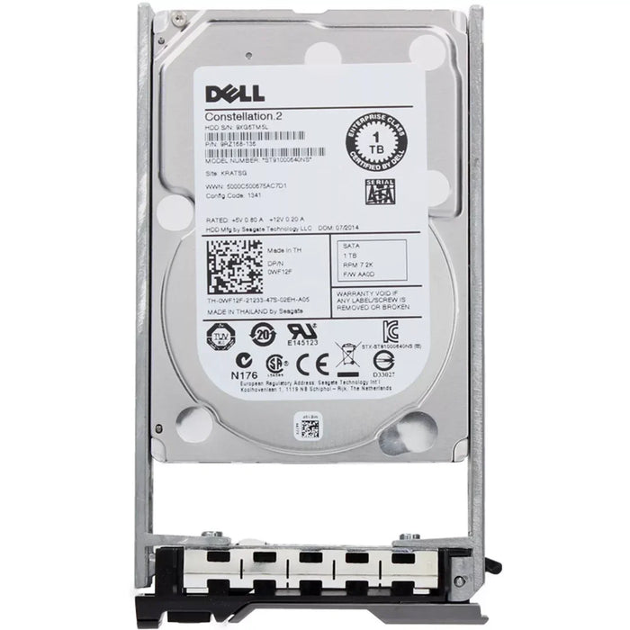 Dell WF12F 1TB 7200 RPM SATA 6Gbps 2.5" Hdd | USED