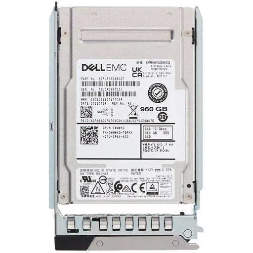 Dell WMWKG 960GB SED SAS-12Gbps Mixed Use 3DWPD 2.5inch Hot-Plug SSD | USED