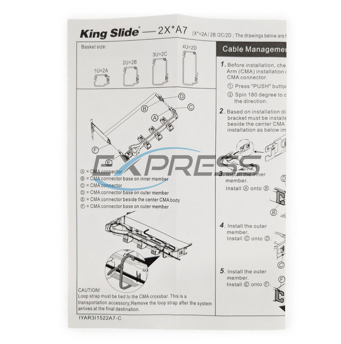 Dell XE8545 Cable Management Arm (CMA) | 298KR