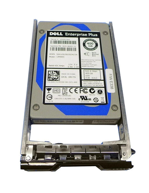 Dell XRC7G 400GB SAS 6Gbps 2.5inch MLC SSD | USED