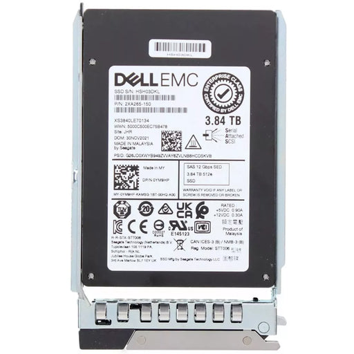 Dell YM9HP 3.84TB SAS-12Gbps SED Mixed Use 3DWPD 2.5Inch Hot Plug SSD | USED