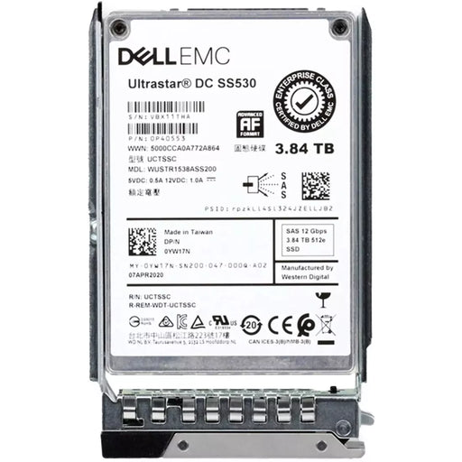 Dell YW17N 3.84TB SAS-12Gbps Read Intensive 2.5-inch Hot Plug SSD | BRAND NEW