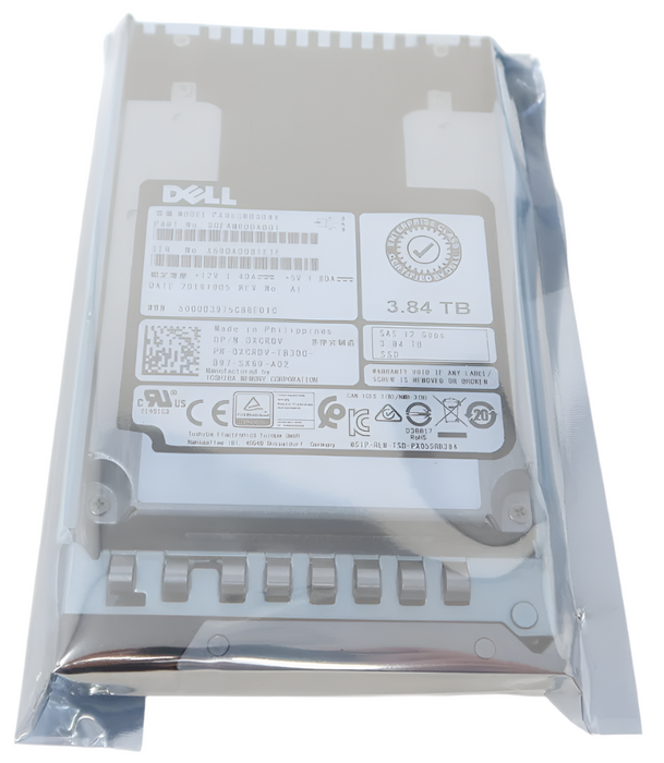 Dell PX05SRB384Y 0XCRDV Dell 3.84TB 12Gb/s RI SAS SSD 2.5" Drive