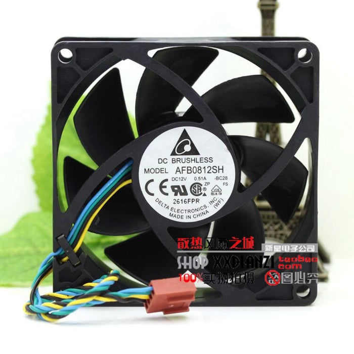 Delta AFB0812SH 80x80x25.4mm 12V DC 0.34A Axial Cooling Fan
