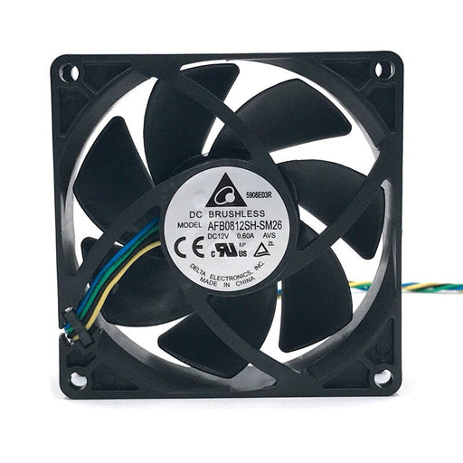 Delta AFB0812SH 80x80x25mm 12V DC 0.60A Axial Cooling Fan