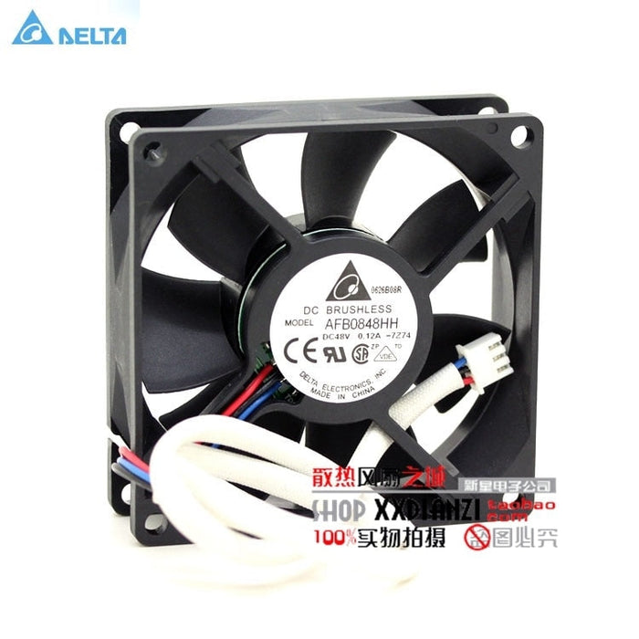 Delta AFB0848HH 80x80x25.4mm 48V DC 0.080A Axial Cooling Fan