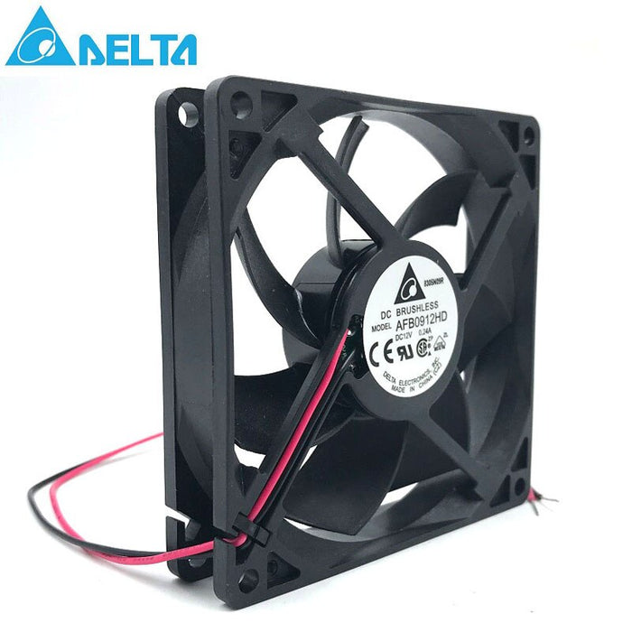 Delta AFB0912HD 92x92x20mm 12V DC 0.16A 2-Wire Axial Cooling Fan