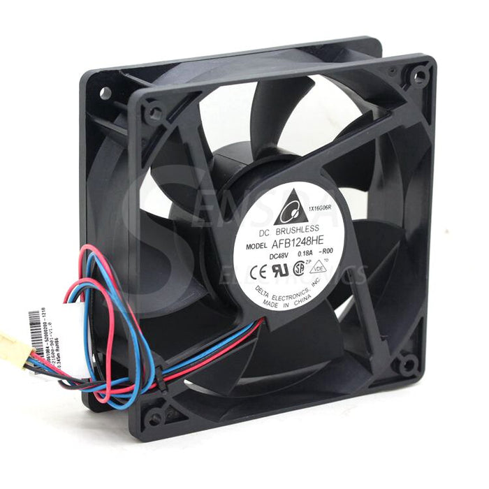 Delta AFB1248HE 120x120x38mm 48V DC 0.18A 3-Wire Axial Cooling Fan