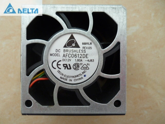 Delta AFC0612DE-AF00 60x60x38mm 12V DC 1.50A 4-Wire PWM Axial Cooling Fan