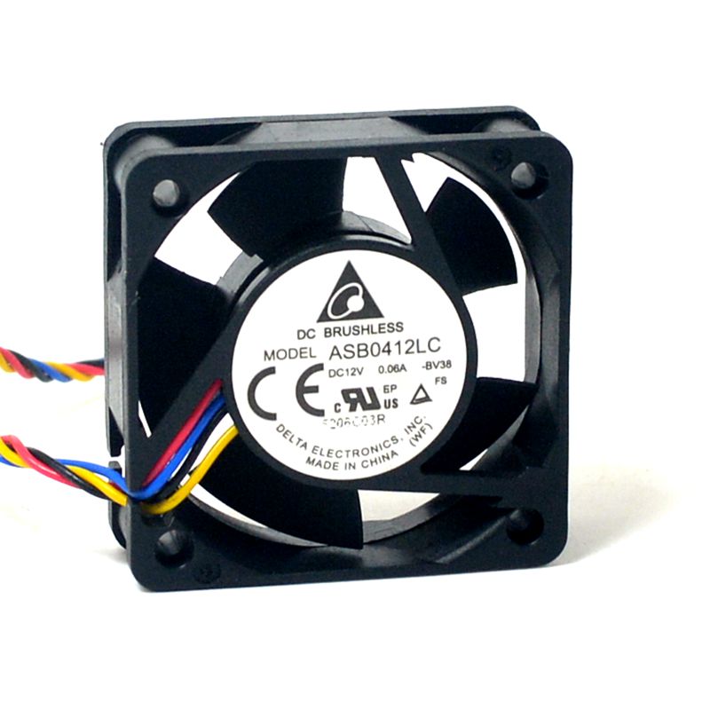 Delta ASB0412LC 40x40x15mm 12V DC 0.06A 4-Wire Axial Cooling Fan
