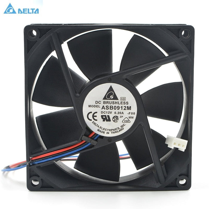 Delta ASB0912M 92x92x25mm 12V DC 0.20A Axial Cooling Fan