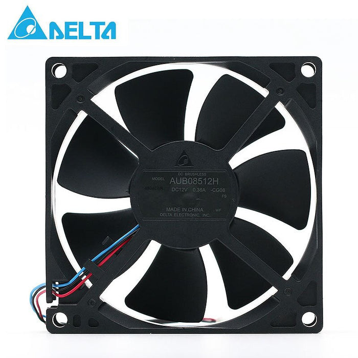 Delta AUB0812H-E 80x80x25.4mm 12V DC 0.3A Axial Cooling Fan