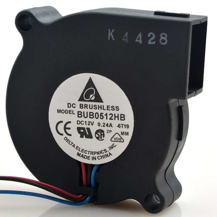Delta BUB0512HB 50x50x15mm 12V DC 0.24A Axial Cooling Fan