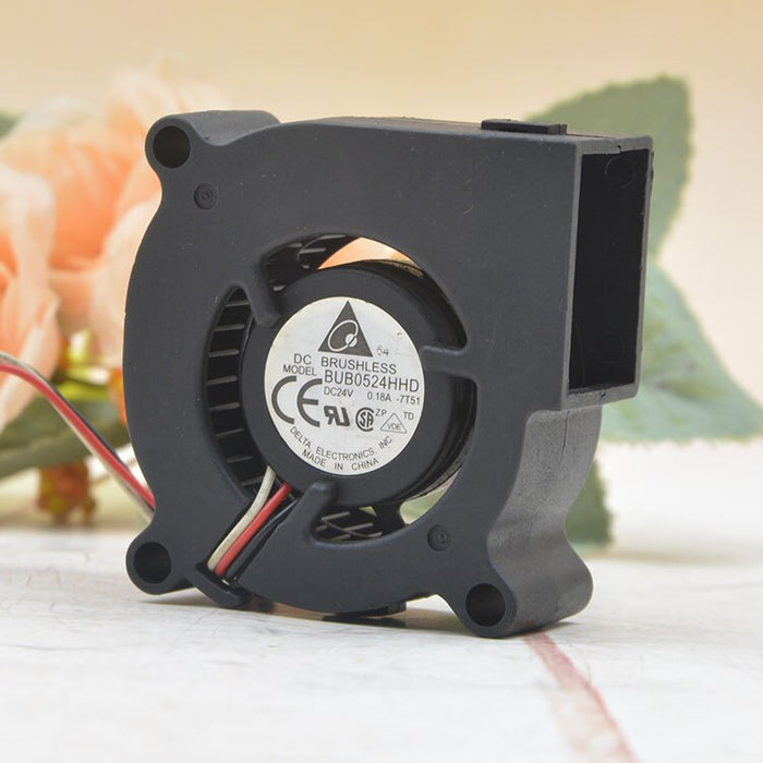Delta BUB0524HHD 50x50x15mm 24V DC 0.18A Axial Cooling Fan