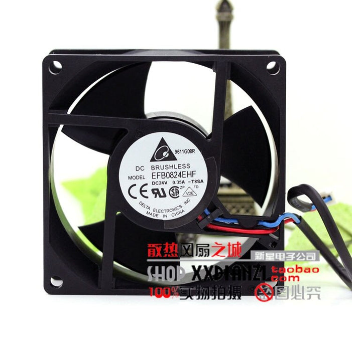 Delta EFB0824EHF 80x80x32mm 24V DC 0.35A Axial Cooling Fan