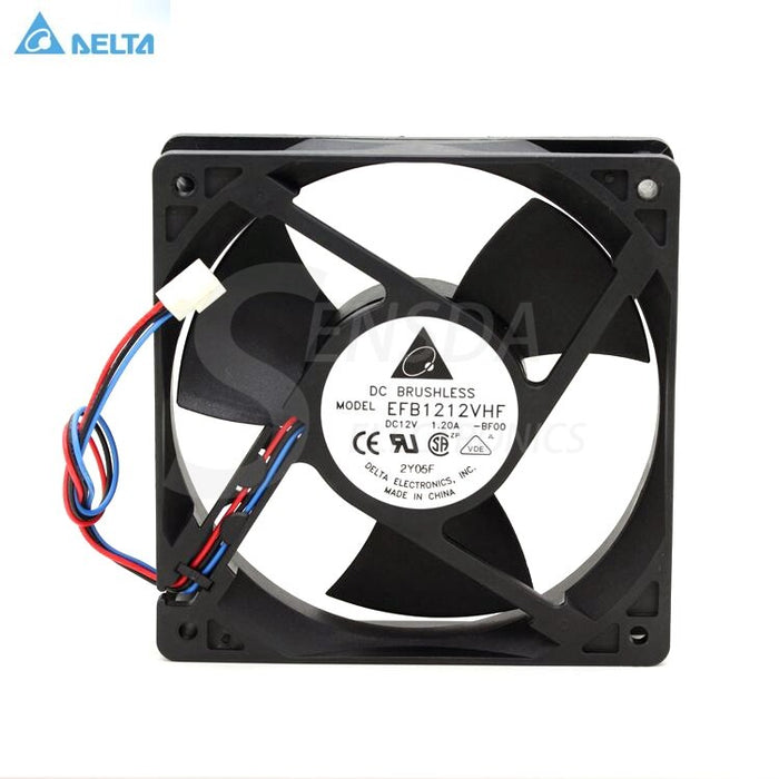 Delta EFB1212VHF 12V DC 1.20A 3-Wire Axial Cooling Fan